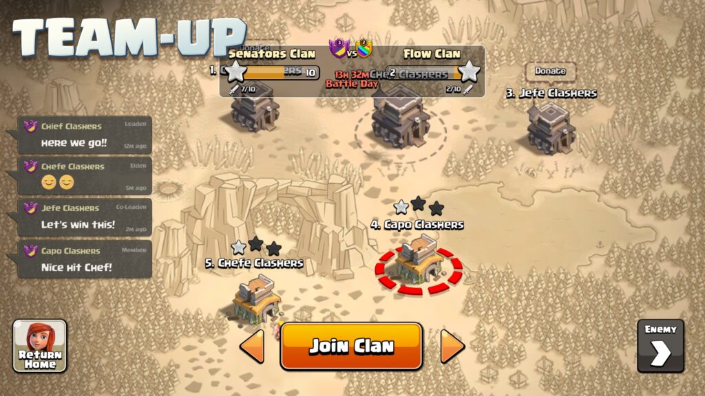 Official screenshot for Clash of Clans