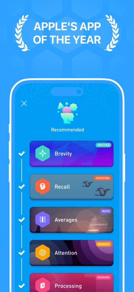 Official screenshot for Elevate – Brain Training Games