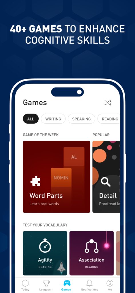Official screenshot for Elevate – Brain Training Games