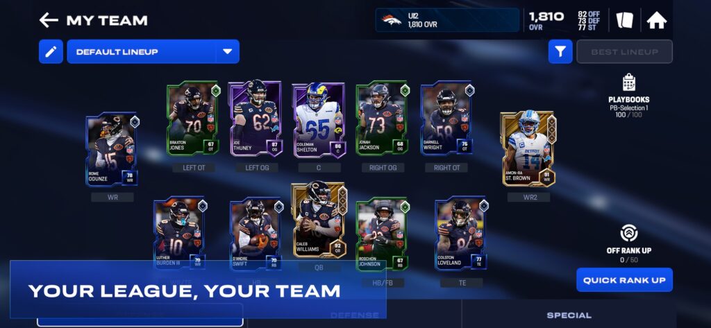 Official screenshot for Madden NFL 27 Mobile Football