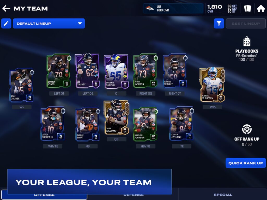 Official screenshot for Madden NFL 27 Mobile Football