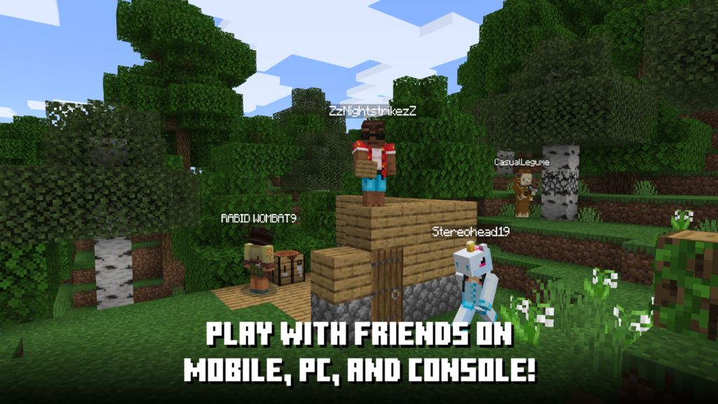 Official screenshot for Minecraft: Play with Friends!